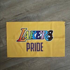 Lakers Pride Yellow Towel Flag NEW